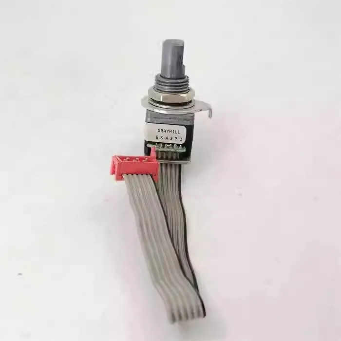 Used GRAYHILL62V22-02-040C Encoder Stepper 16 Points With Push Switch Shank 17MMF