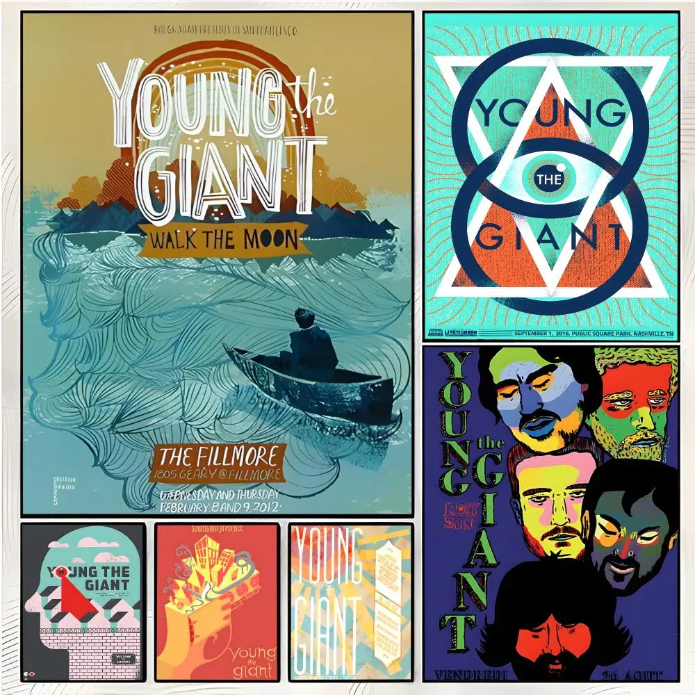 Indie Rocker Y-Young The Giant Poster Superior Home Space  Indoor Decorative Art & Home Decor