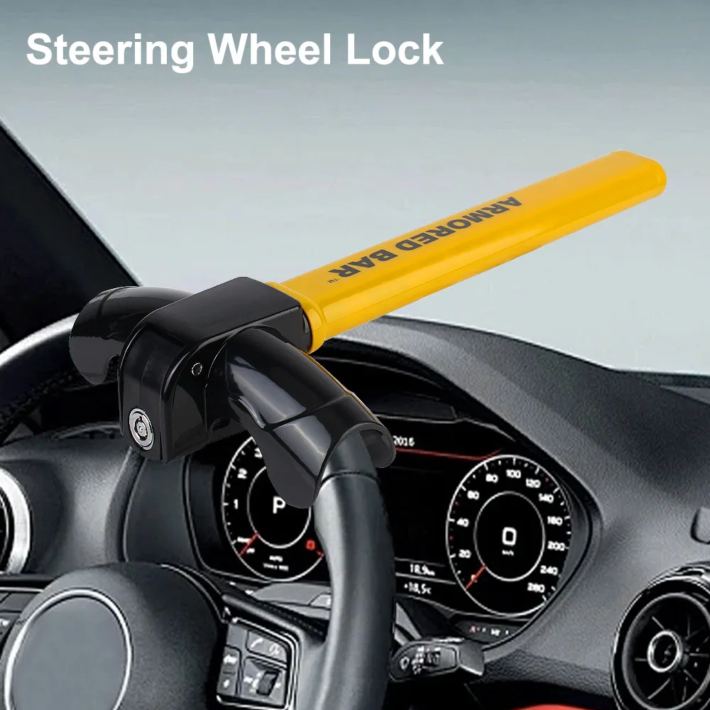 

With Keys Anti-Theft Automobile Steering Lock Security Car Locks Protection T-Locks Car Accessories Car Steering Wheel Lock