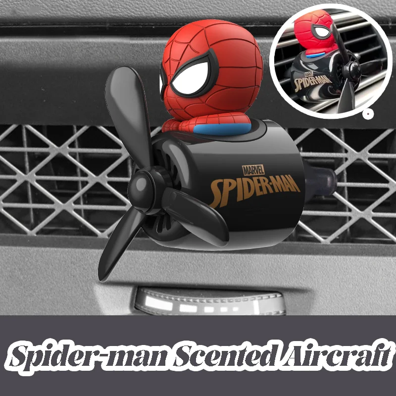 

Disney Spider-Man Air Freshener Car Perfum Kawaii Propeller Outlet Vent Fresheners Perfume Suitable for Car Interior Decoration