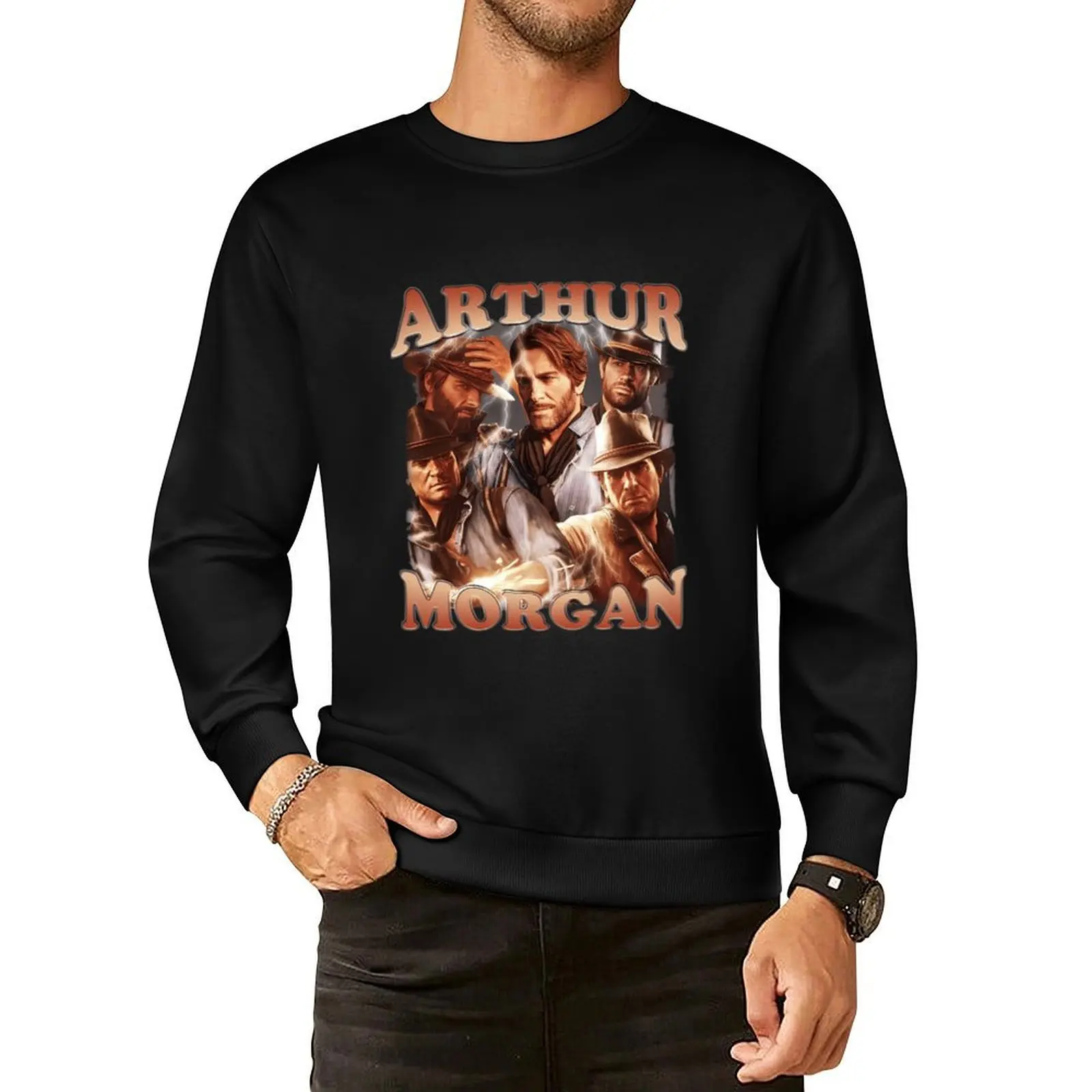 

Arthur Morgan Red Dead Redemption Pullover Hoodie aesthetic clothing men clothing aesthetic sweatshirts