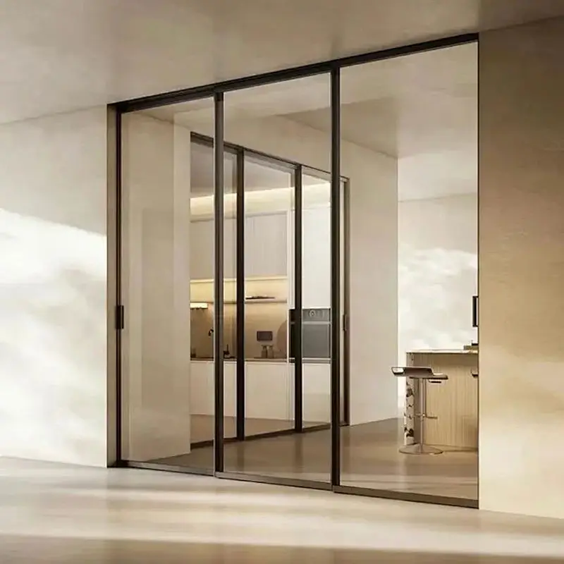 High Quality Heavy Duty Aluminum Sliding Glass Door Fashion Design Interior Panoramic Sliding Doors Easy To Install Patio Doors