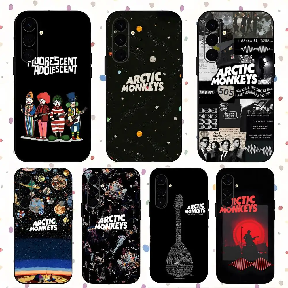 Arctic Monkeys Popular Band Phone Case For Samsung Galaxy S26 S25 S24 S23 S22 S21 Plus Ultra Note20 Soft Black