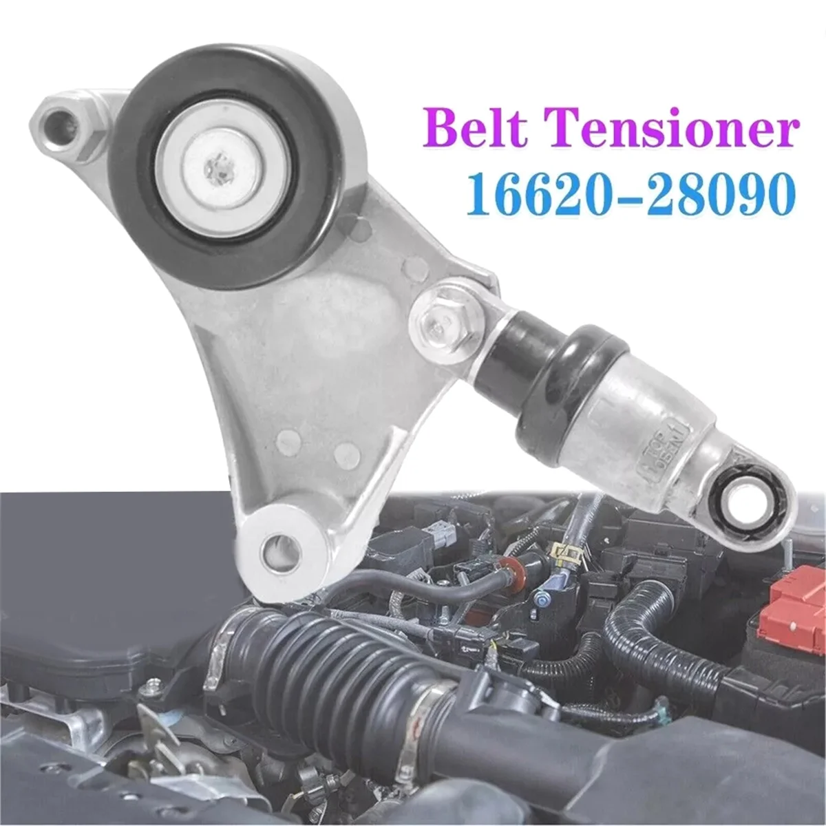 Belt Tensioner Assembly 16620-28090 for Scion TC XB Toyota Camry Highlander Rav4 Solara 2.4L