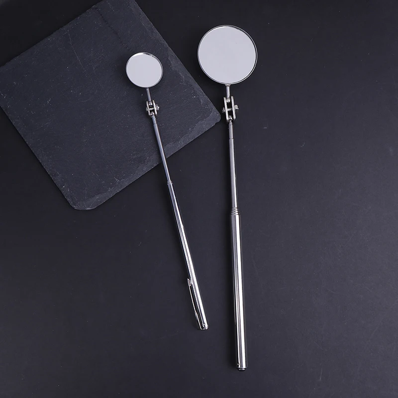 Pluma de observación de ángulo portátil para coche, lente de detección telescópica para coche, espejo redondo de inspección, 30/50MM