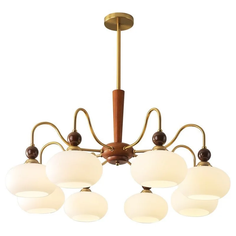

French retro, high-end American persimmon hall chandelier