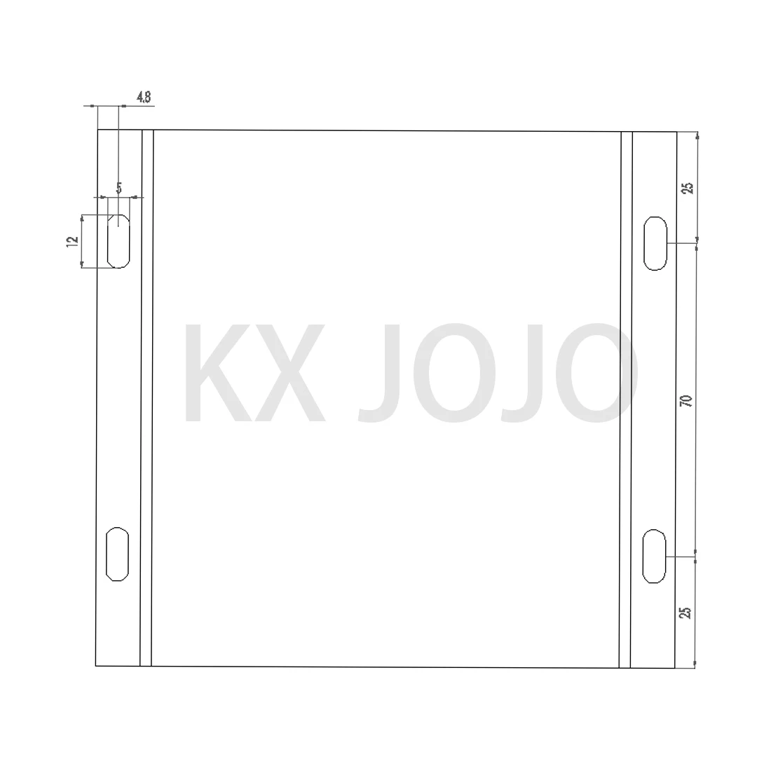 Aluminum Enclosure 105*31*120mm Waterproof Integrated Box with Ears Profile Shell Electronic Components Shell Metal Shell
