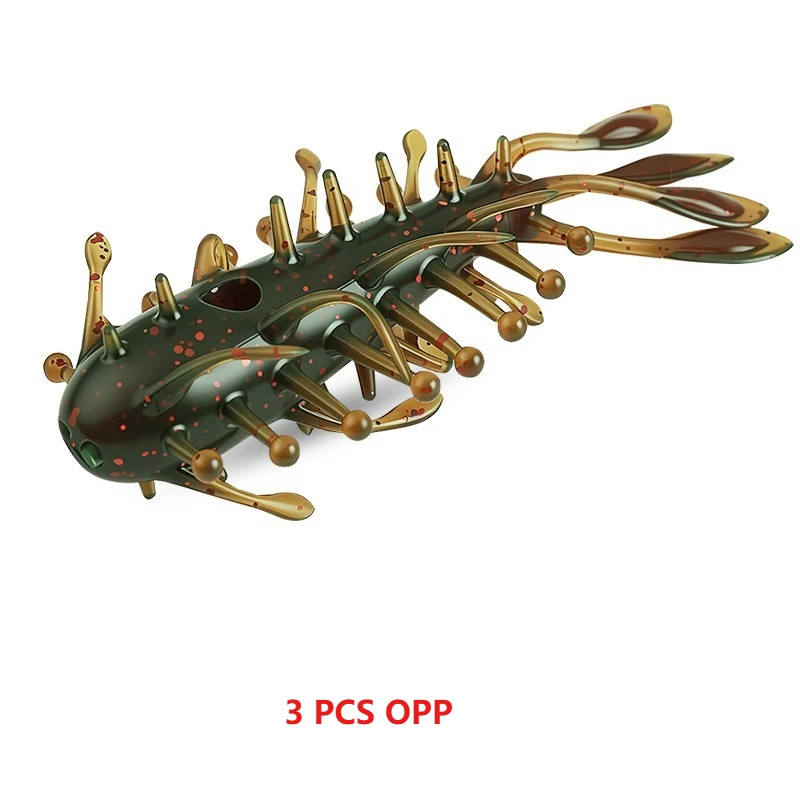 3 Stück 8 cm 6,3 g Simulations-Seegurken-Wurmköder, schwimmender, hohler Seegurken-Köder, bionischer Köder, hochelastisch und bissfest – Detail 9