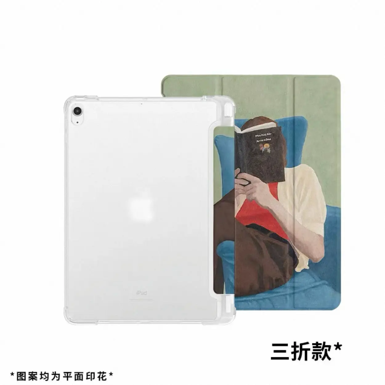 KOREA Reading Boy ins Y2K Tablet Case For iPad Pro 11 13 M2 M4 M3 10.2 5/6th 7/8/9/10/11th Mini 6 7 Air 1 2 3 4 5 6 Cover