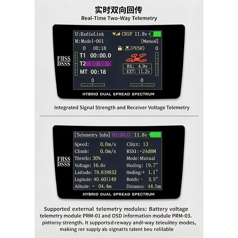 RadioLink R9DS 9 Channel RC Receiver SBUS PWM PPM Signal Flight Transmission Compatible with AT9 AT9S AT10 AT10II