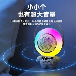 2024041919 portable subwoofer desktop colorful steel gun Bluetooth mini speaker