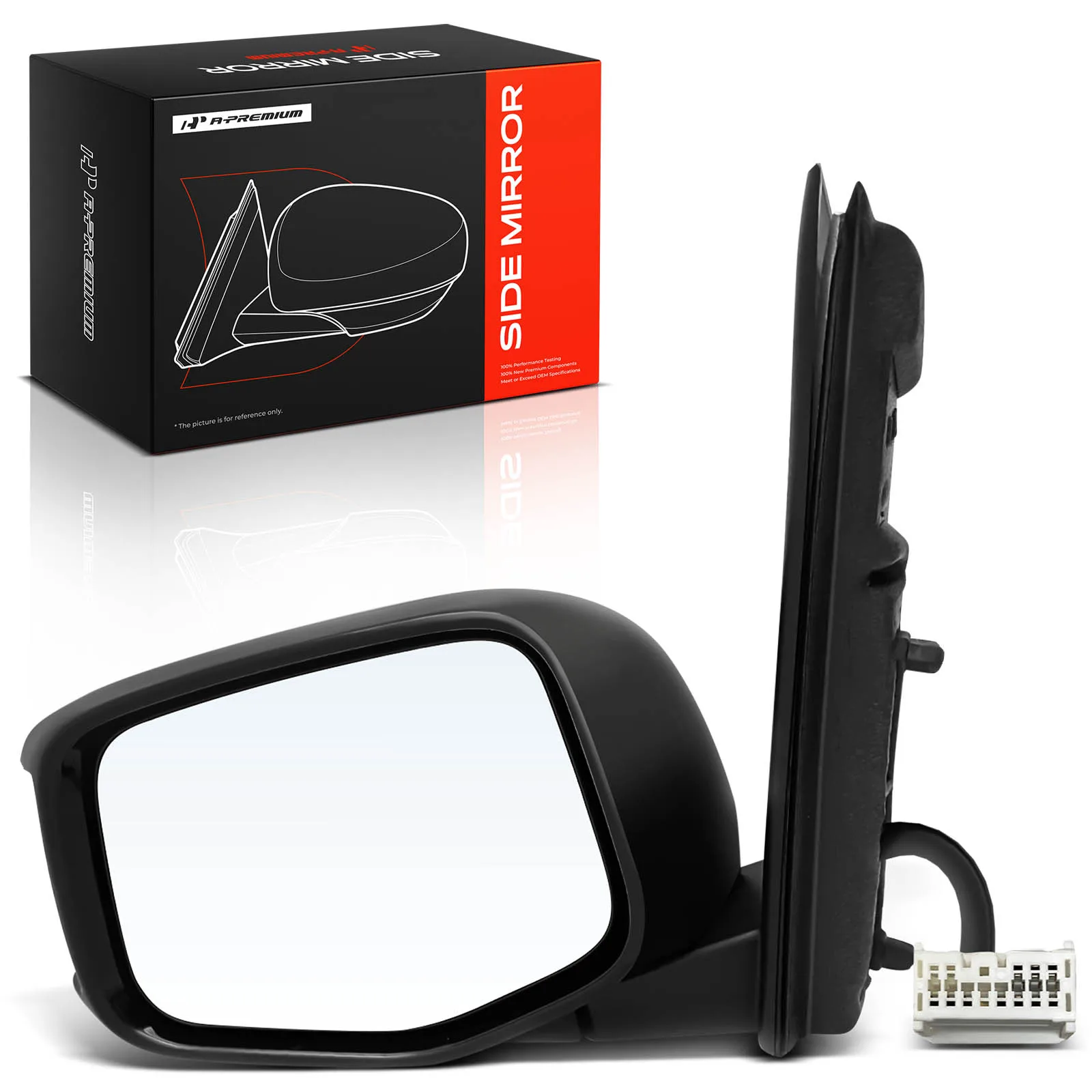 A-Premium Driver Side Power Door Mirror for Honda Odyssey 2011-2013 Manual Folding Turn Signal Light Heated Memory Recall