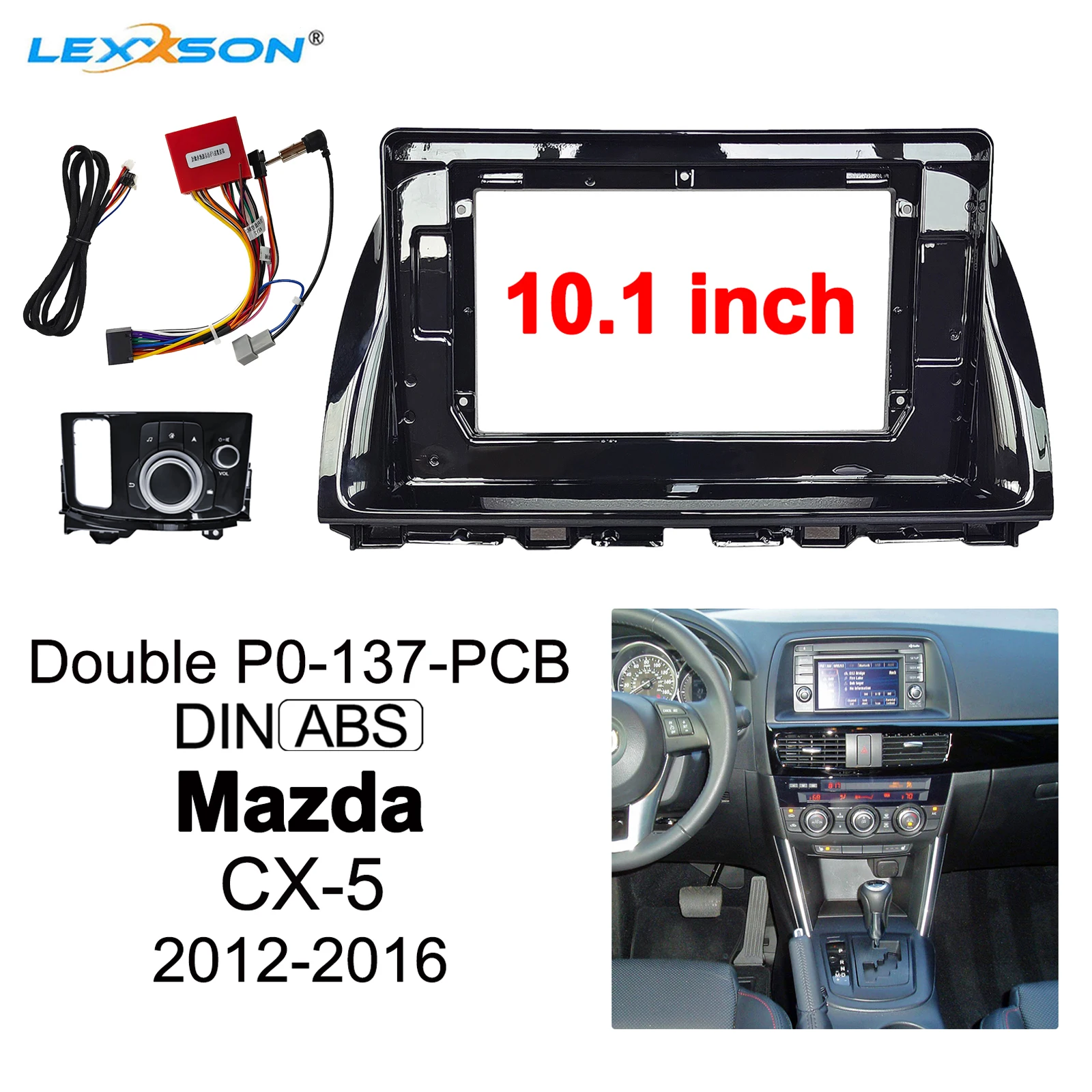 

10,1 дюймовая Автомобильная радиоустановка Fascia ДЛЯ Mazda CX-5 Toledo 2012-2016, стерео, GPS, DVD-плеер, Установочная панель, комплект крепления для приборной панели, аудио рамка