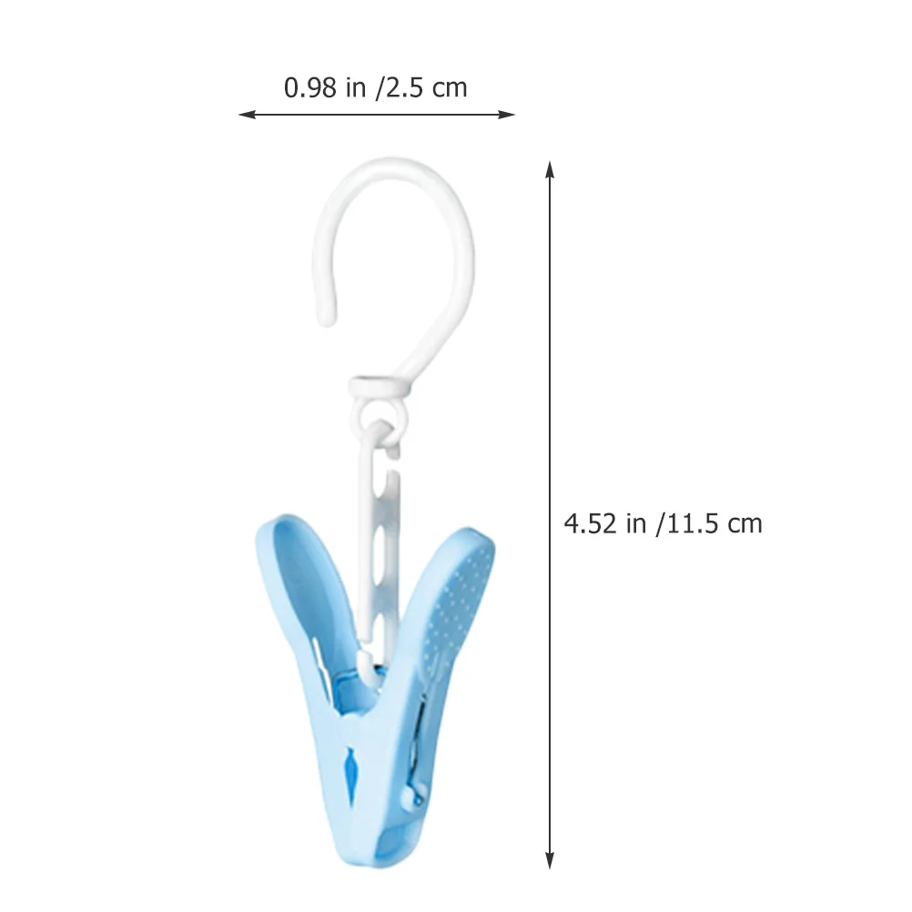 

30Pcs Laundry Hook Clips Strong Plastic Clothes Hangers Heavy Duty Multipurpose Hanging Clips for Home Bathroom Balcony Bedroom