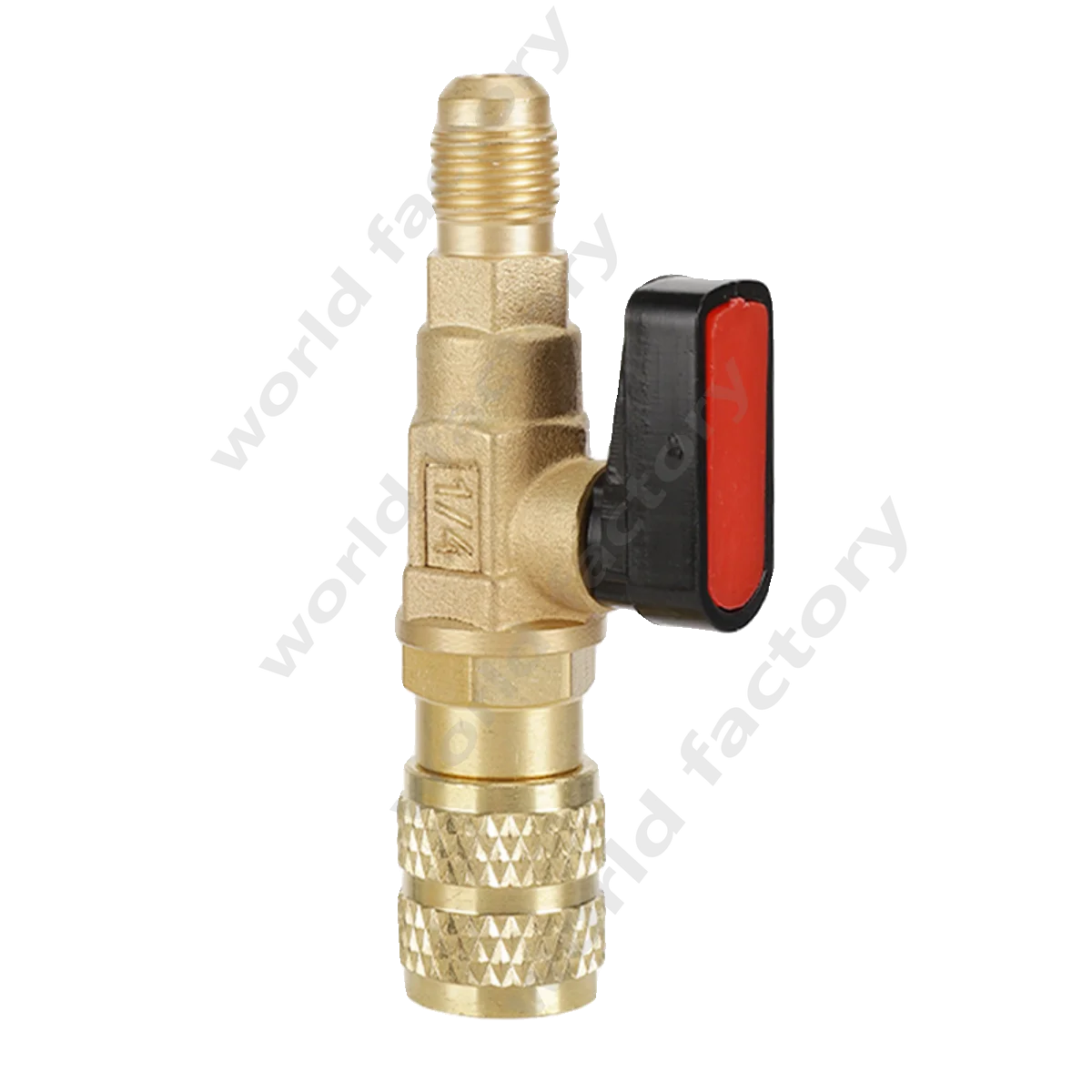 บอลวาล์วของเหลวตู้เย็นเครื่องปรับอากาศพร้อมวาล์วสวิตช์ชาร์จฟลูออรีน R22