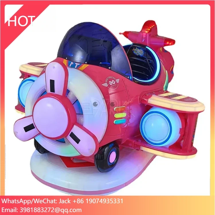 

High Quality Coin Operated Rocking Car Electric Children Plane Mp5 Rocking Machine Kiddie Ride