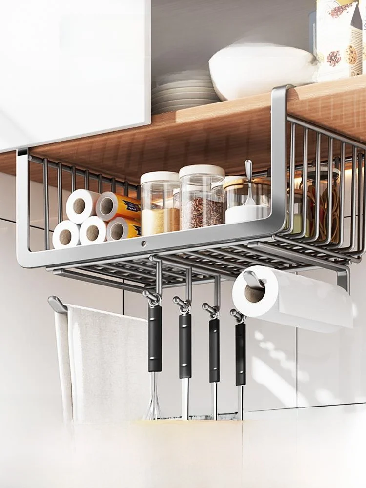 

Металлический органайзер для кухонного шкафа: разделитель для крышек, держатель для бумажных полотенец и разделочных досок, без сверления