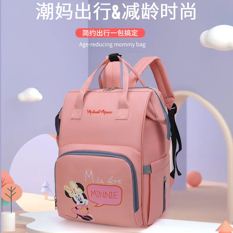 Disney Diaper Mummy Baby Bag Backpack Multi-function Large Capacity Maternal And Child Bag Pregnant Women 2024 New Year Gift