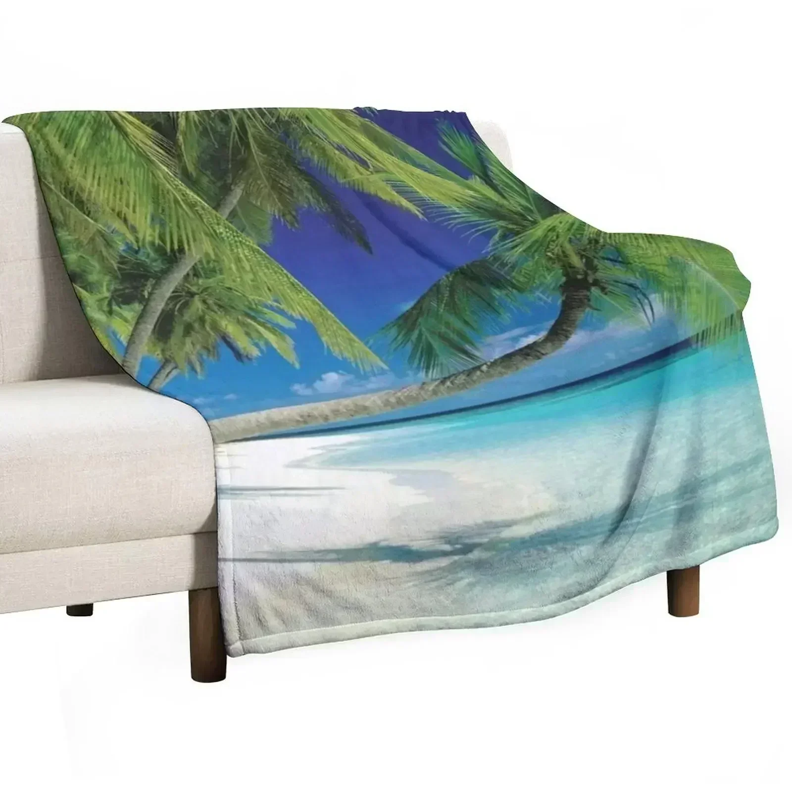 Maldives Polynesia Tropical Beach Photography Throw Blanket cosplay anime Blankets For Sofas Baby Blankets