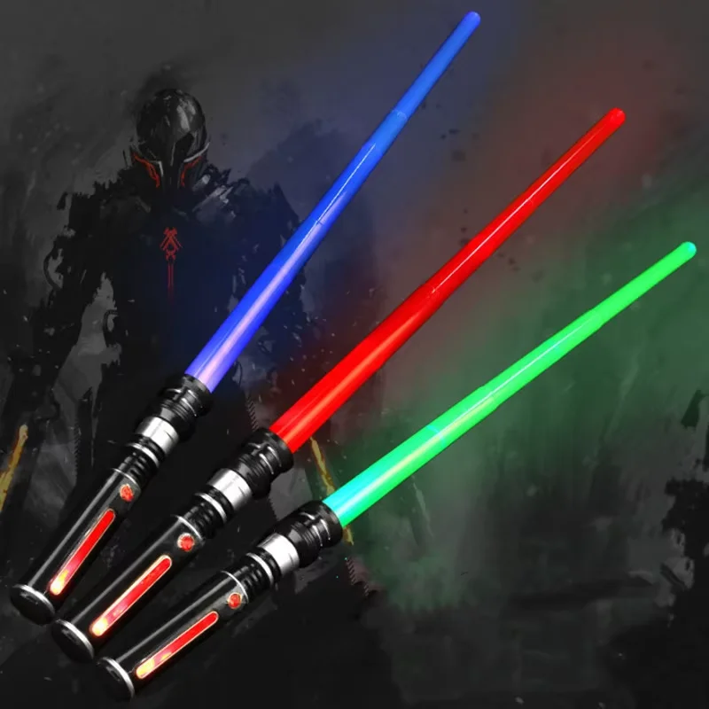 

NWE Retractable Single Color Laser Sword Lightsaber Colorful Luminous Toy Children Cosplay Cool Flashing Sword For Boy Toys Gift