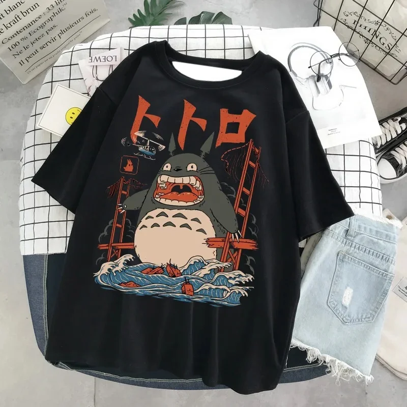 

Мужская повседневная свободная футболка Hayao Miyazaki's Anime Series Тоторо с 3D принтом и круглым вырезом, с короткими рукавами, быстросохнущая футболка в стиле Харадзюку с аниме