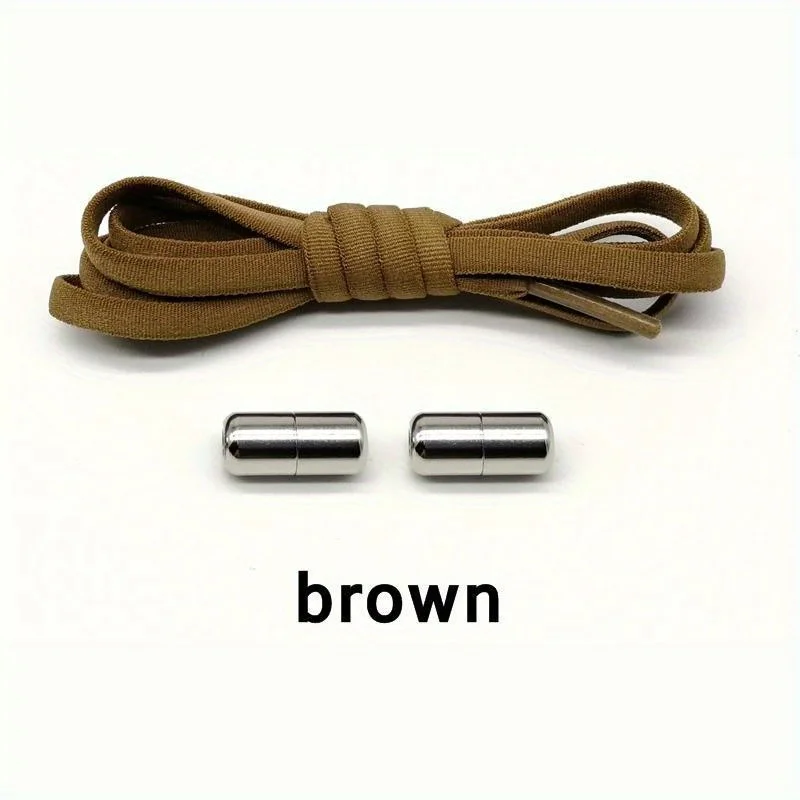 Tali Sepatu Elastis untuk Sepatu Kets dan Sepatu Skate - Dapat Disesuaikan, Bergaya, Uniseks - Aman, Nyaman Cocok dengan Gesper yang Dapat Disesuaikan