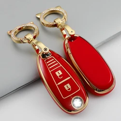 TPU Car Key Case Cover Shell Fob For Suzuki Vitara Swift Ignis Kizashi SX4 Baleno Ertiga Samurai S-Cross Keychain