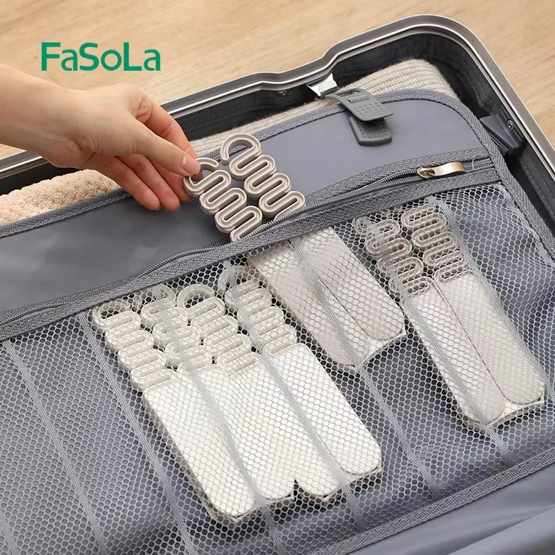 FaSoLa appendiabiti da viaggio in plastica appendiabiti pieghevoli portatili accessori da viaggio stendibiancheria pieghevole