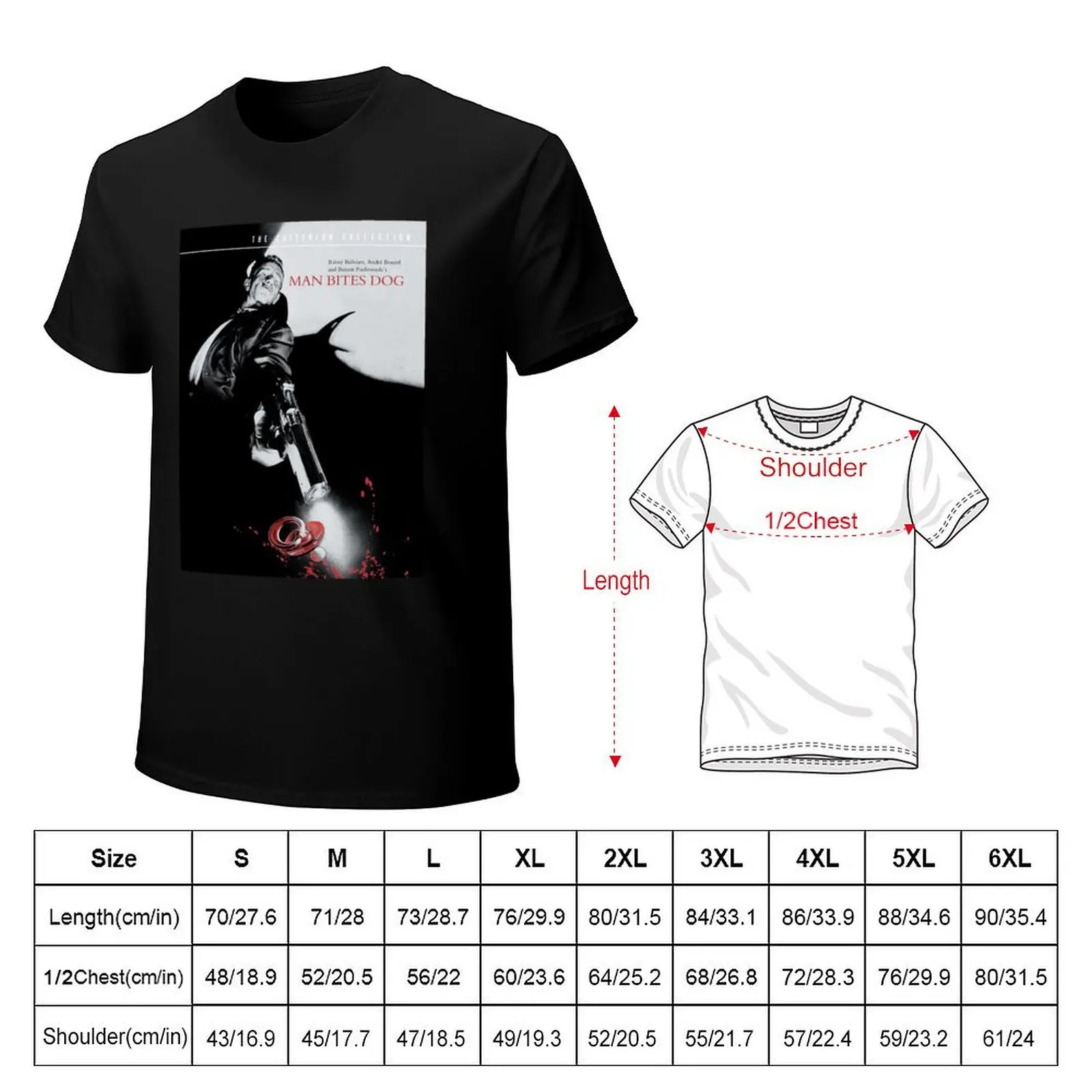 Man Bites Dog - Movie T-Shirt man t shirt summer T-Shirt