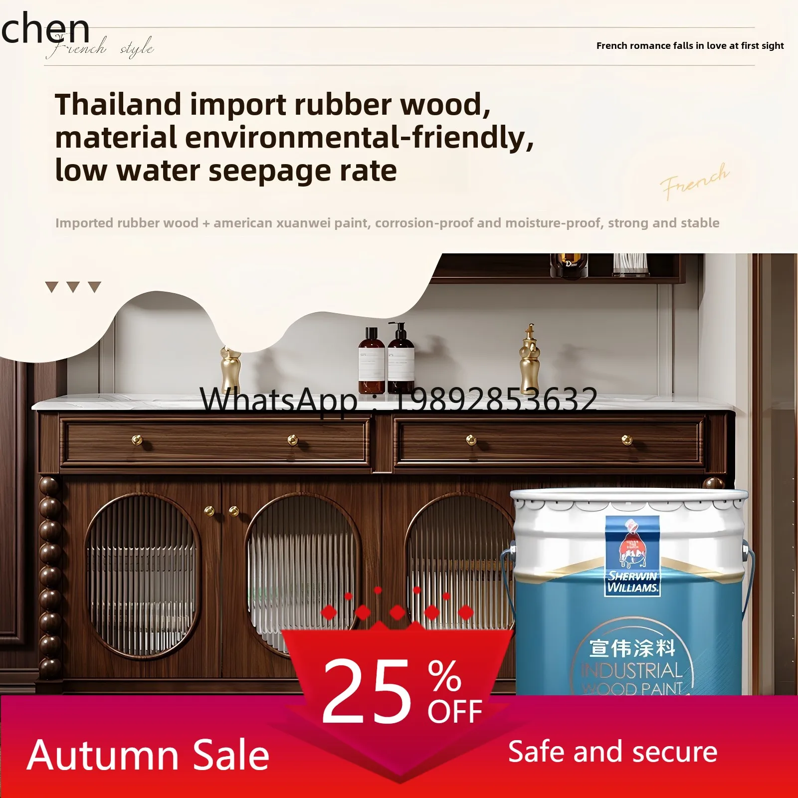 

baroque luxury stone ceramic double basin double faucet new Chinese floor-to-ceiling model plus large basin bathroom cabinet