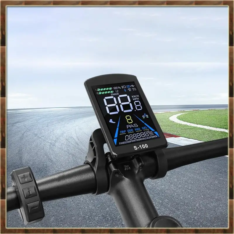 A48T Mountain Bike Lithium- Power Conversion Parts S-100 Color LCD Meter With Tri-Mode 26A Controller Set