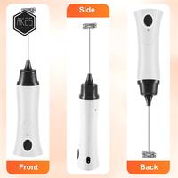 AK25-Handheld Electric Coffee Mixer Frother Automatic Milk Beverage Foamer Cream Whisk Cooking Stirrer Egg Beater With Cover