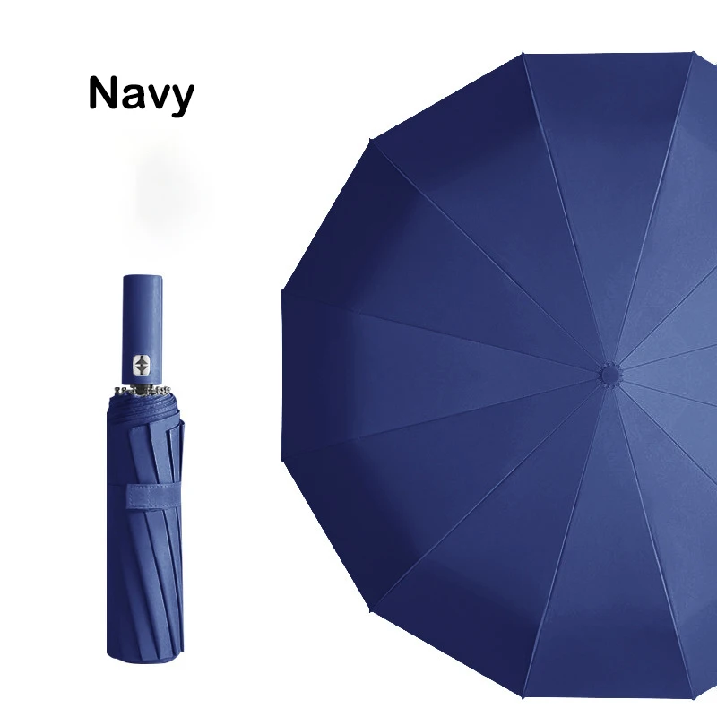 

Premium Business Automatic Umbrella (Large) – 12-Rib Windproof & UV Protection, Dual-Use for Sun and Rain – Wholesale Available