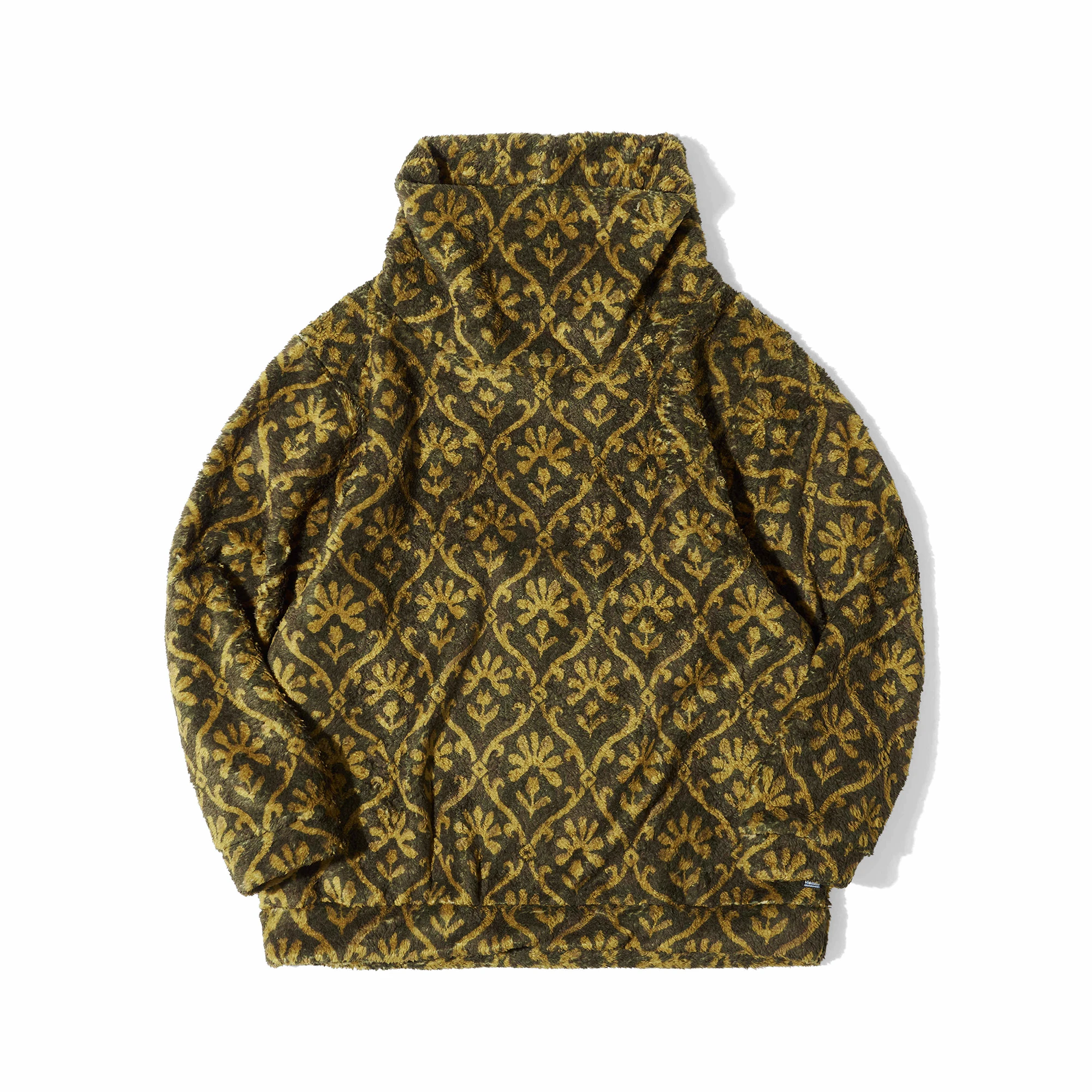 

24AW KAPITAL Hirata Japanese Casual Lamb Fleece Fleece Floral Warm Loose Crewneck Sweatshirt for Men