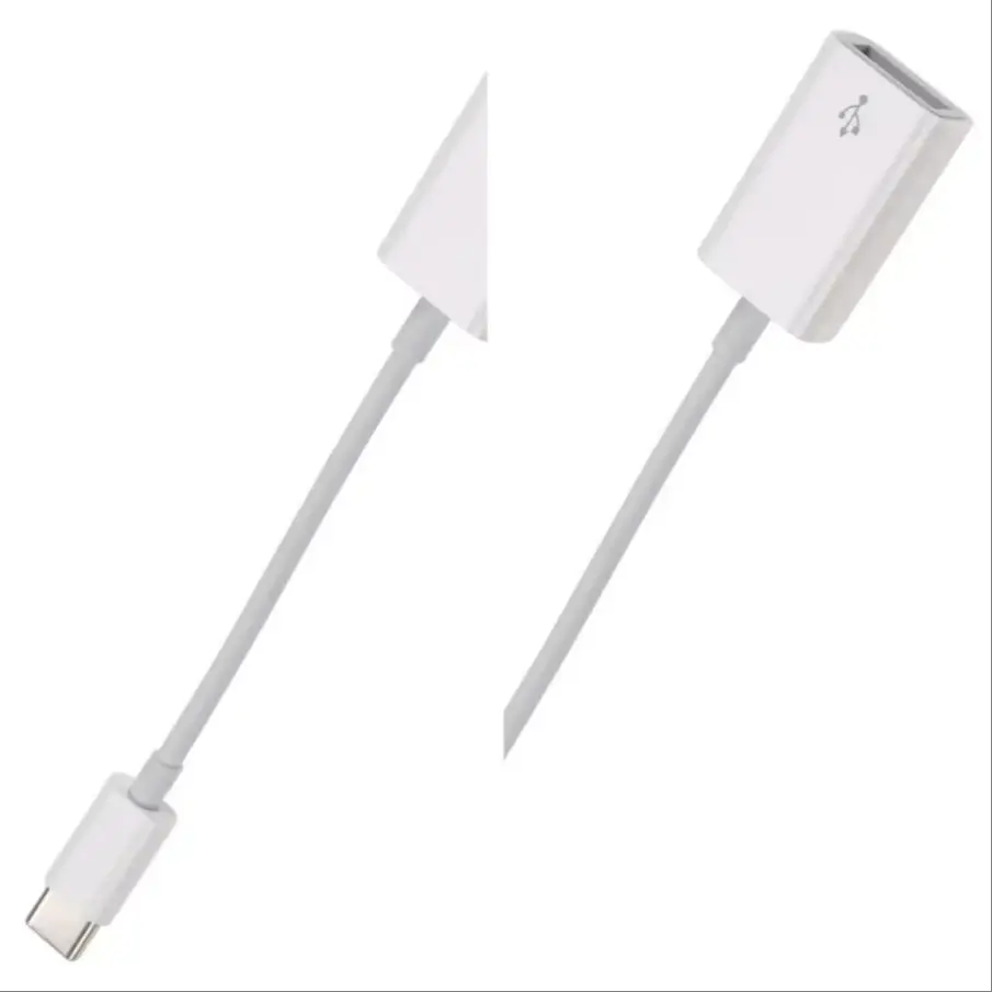 100pcs USB C to USB A Female OTG Cable Type-C Male Adapter Cord for Samsung Huawei Mobile Phone USBC Connect Line Wire