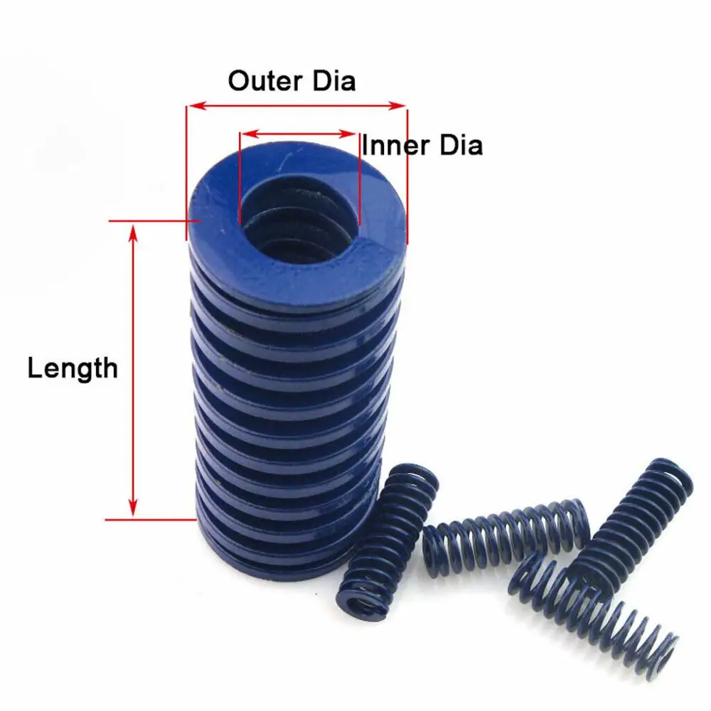 Light Load Die Mold Springs Blue Compression Spring Outer Diameter 40mm Length 20 - 300mm