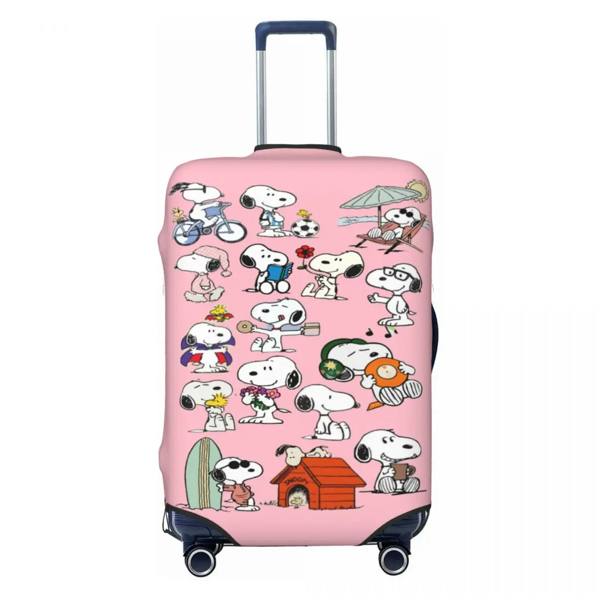 

Custom S-snoopys Animated Cartoon Suitcase Cover Dust Proof Travel Luggage Covers for 18-32 inch