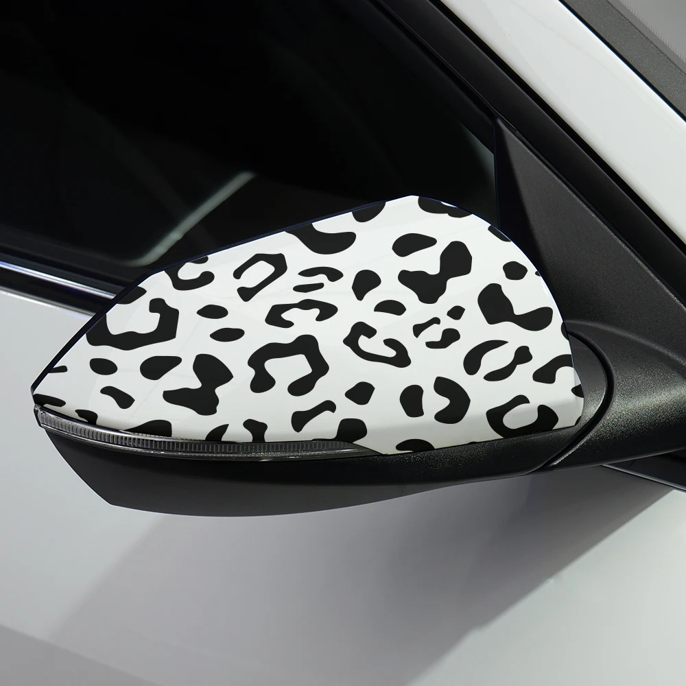 Car Decals Fashion Leopard Print Stickers Waterproof Decorative DIY Vinyl For Rear View Mirror Windows Auto Exterior Accessories