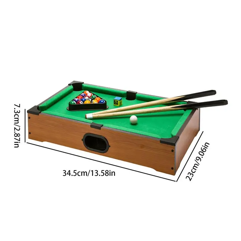 Kleiner Billard-Pooltisch, Billardtische für Spielzimmer, Zubehör, Ausrüstung, Familienspaß für die Schule, Familientreffen, Reisen