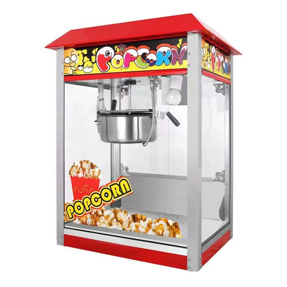 good quality automatic electric popcorn maker snack   machine commercial