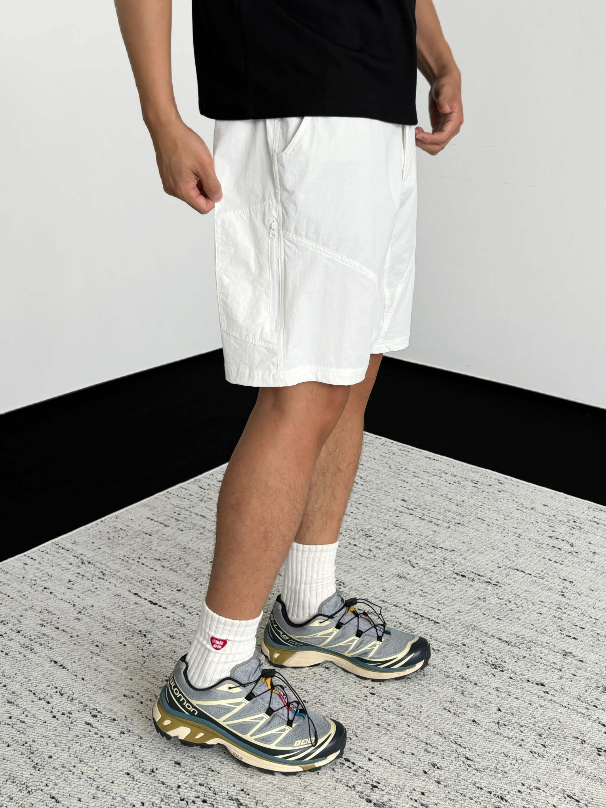 

ZNY Bird Home Легкие брюки Qui Dry Cronin Американские спортивные белые повседневные брюки пять четвертей Мужские летние молодежные активные одиночные...