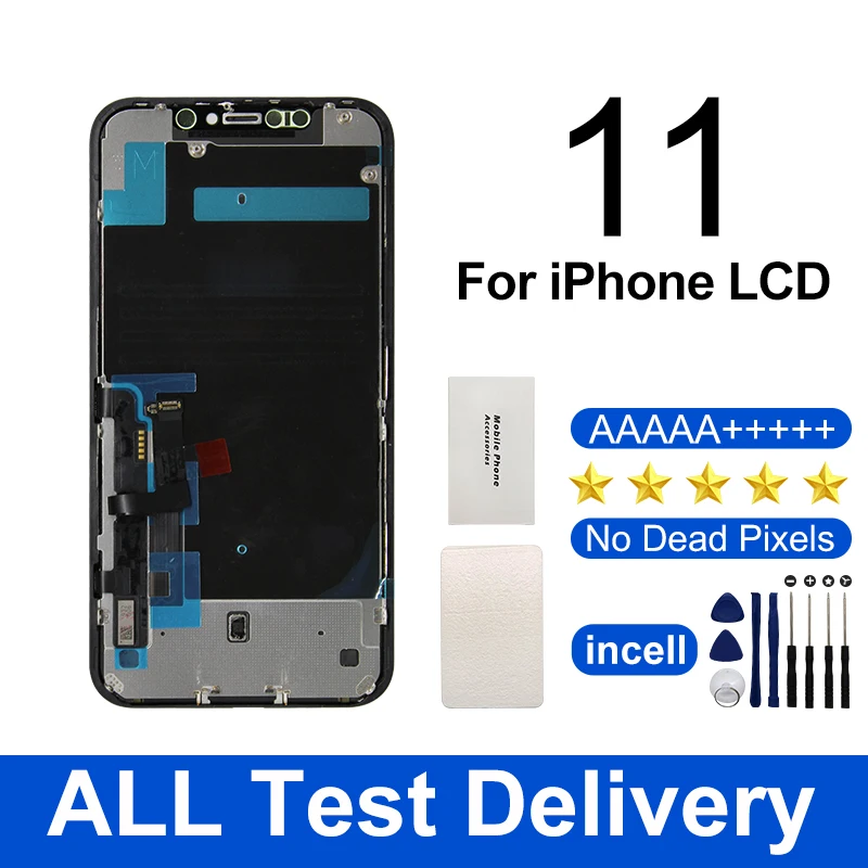 AAAA OLED LCD For iPhone 11 Display Touch Digitzer For iPhone 11 LCD Good Quality Price Screen From Factory Replacement Parts