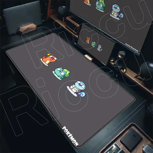 Imagen 2 del producto Alfombrillas de ratón p-pokemon Bulbasaur, alfombrilla de goma para ratón, accesorios grandes de Anime para juegos, alfombrilla Kawaii para teclado de gabinete, alfombrilla de escritorio de oficina