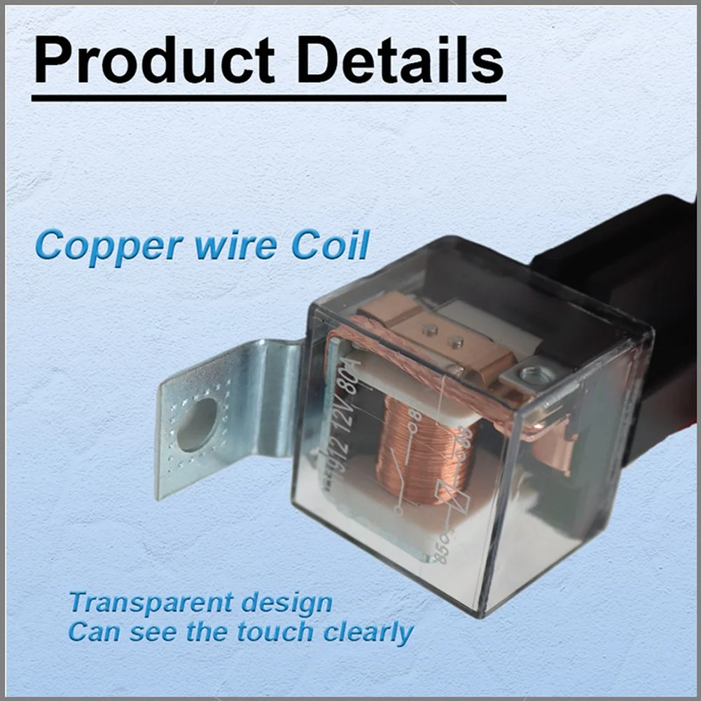 12V Car For Horn Relay Wiring Harness Kit with Copper Wire Coils for Reliable Performance and Easy Installation