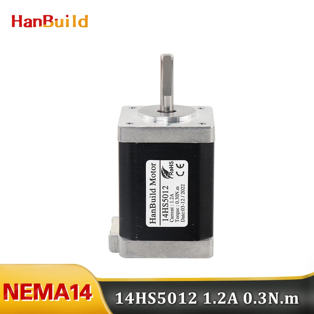 Nema14 Motor 35X50MM 1.2A 0.3N.M 4 Lead Stepper Motor 14HS5012 for Medical machinery accessories