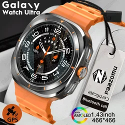 Reloj inteligente Ultra GPS para hombre, pulsera deportiva con control del ritmo cardíaco, Pantalla AMOLED de 2024 pulgadas, Bluetooth, llamadas, para Samsung Galaxy, novedad de 1,43