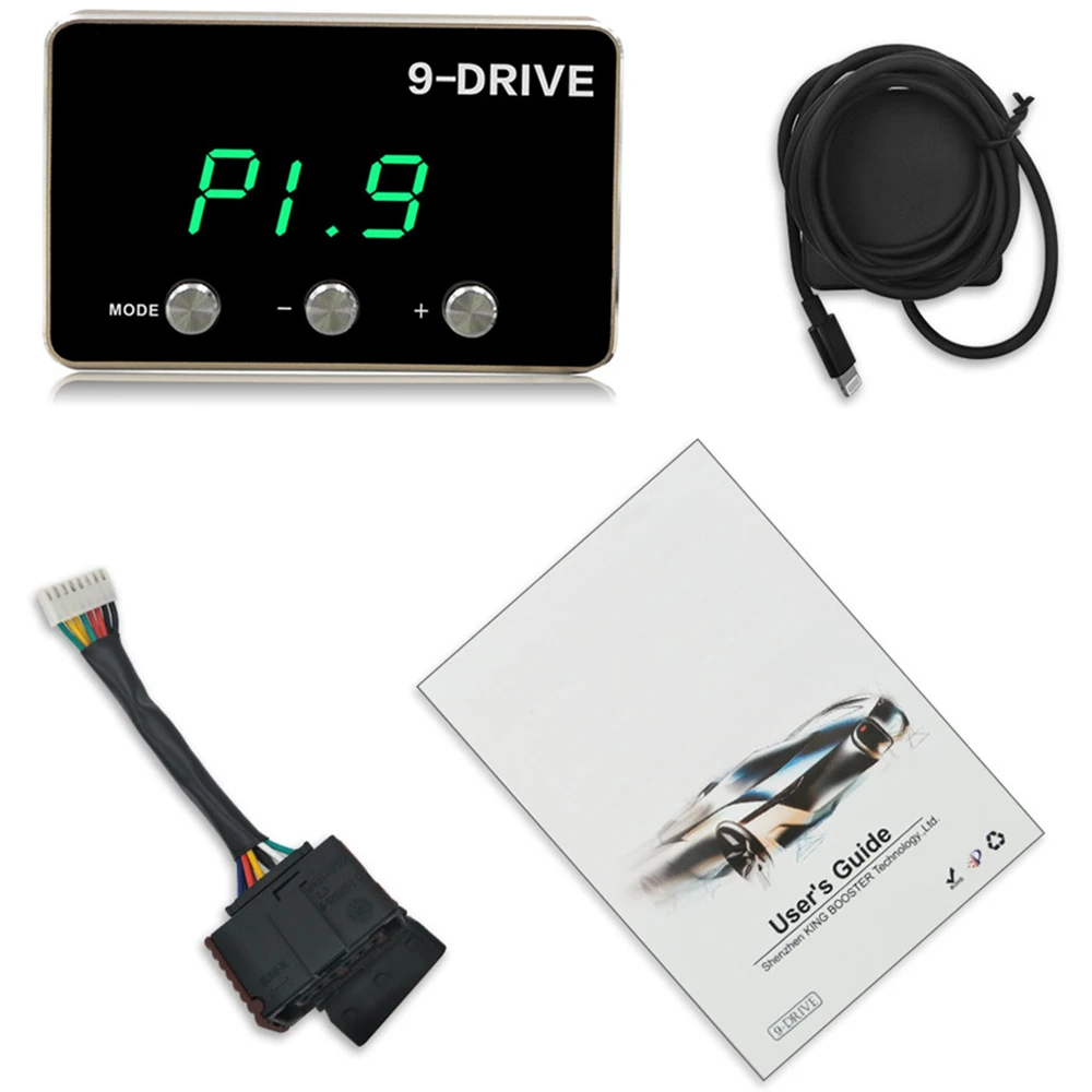 

Electronic Throttle Controller 9 MODE Smart Driving Pedal Accelerator Fuel-Efficient for Ford F150 Mustang 2011-2019