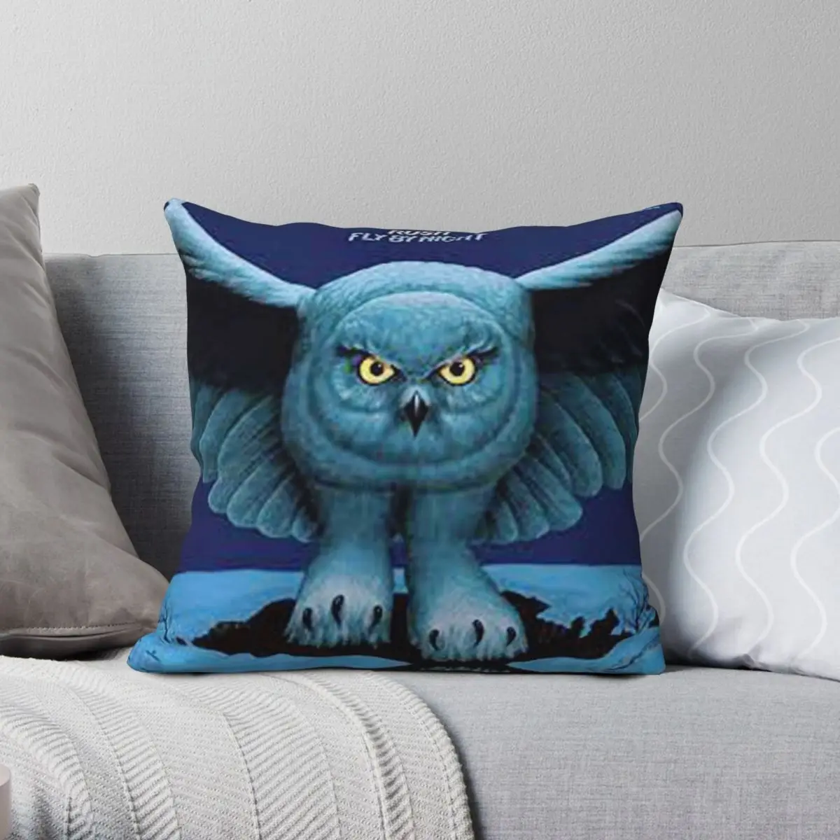 Rush Fly By Night Square Pillowcase Polyester Linen Velvet Printed Zip Decor Throw Pillow Case Sofa Cushion Cover