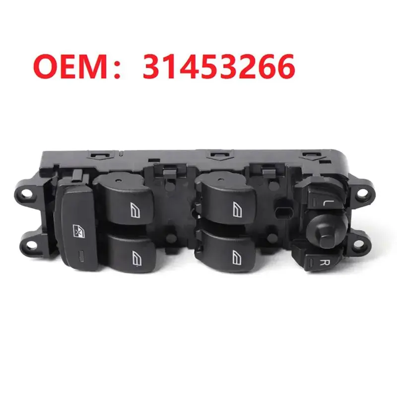 Professional Left Front Power Master Window Regulator Switch 31453266 For Volvo XC60 S60 2009-2018 LHD Window Control Lift B
