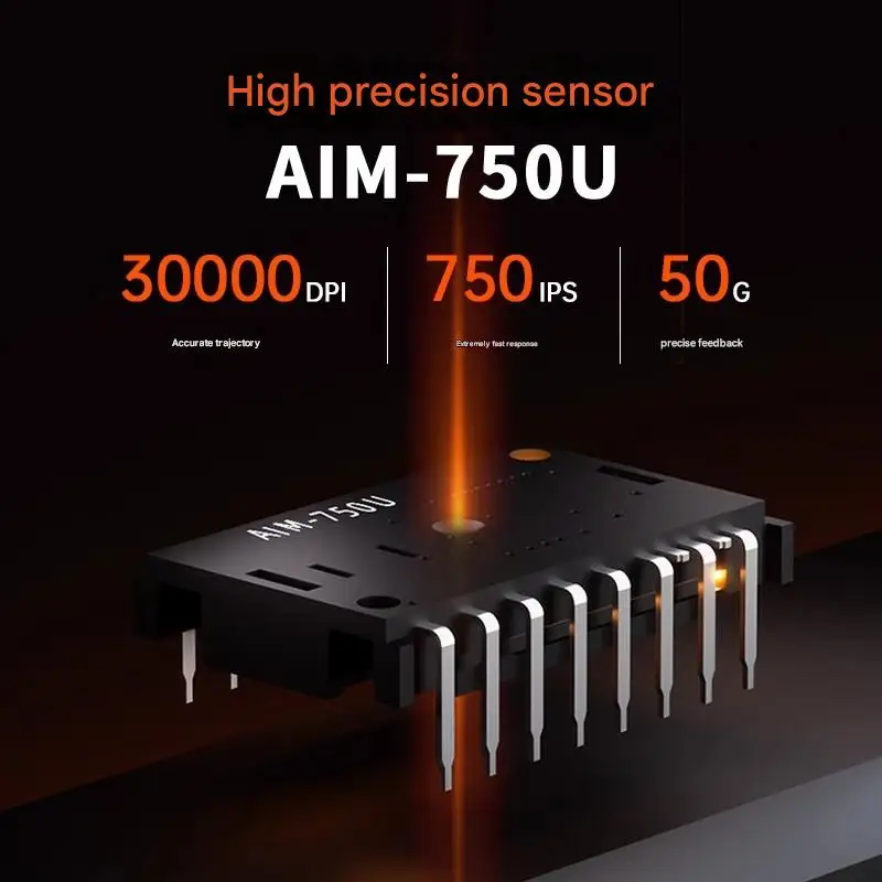 Dareu A980 Pro MAX Mouse Nirkabel Flash Star P3950 Chip Khusus 8K Return AIM-750U Sensor Kepadatan Tinggi Mouse Gamer Tahan Lama